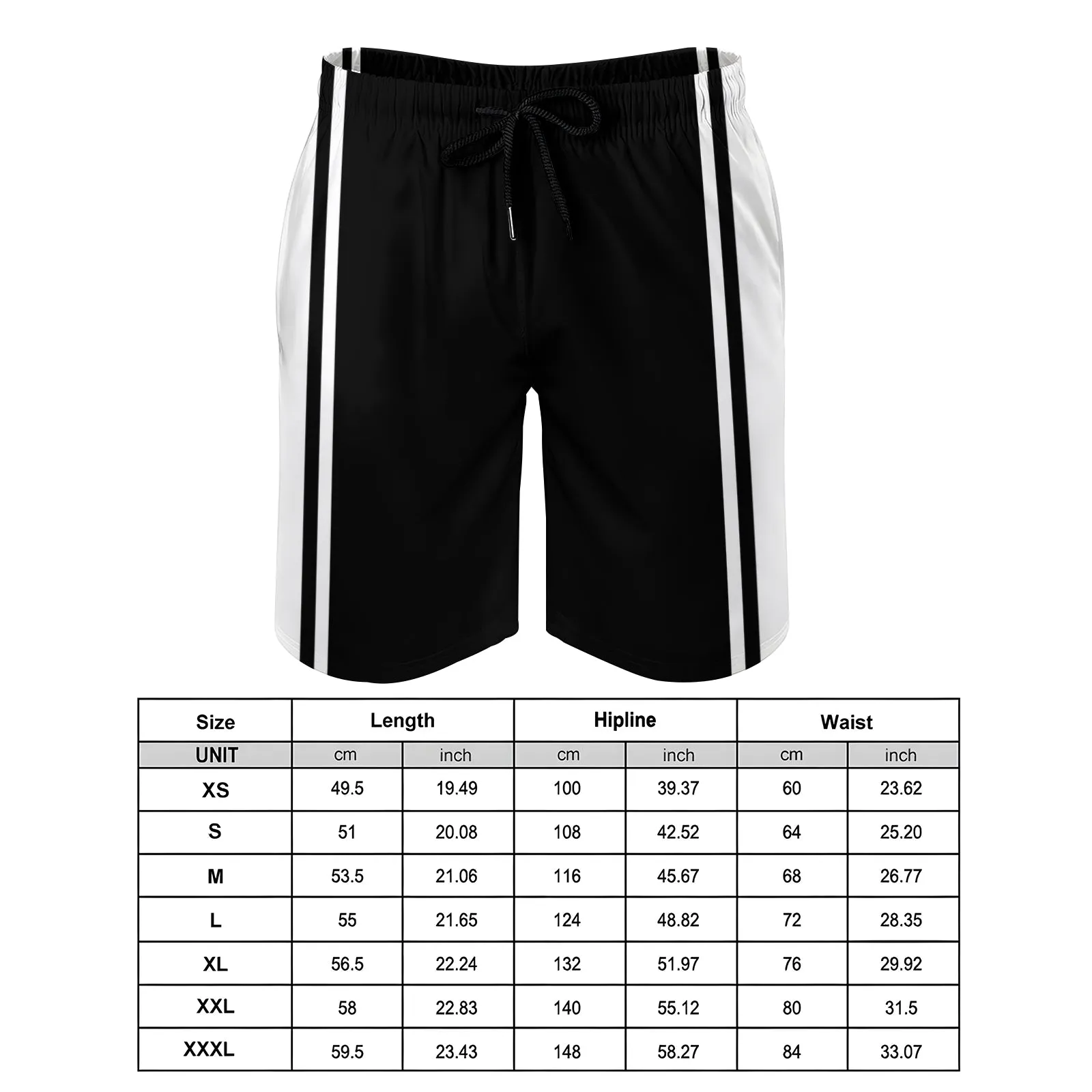 Men's Sports Stripes Shorts 2401000149