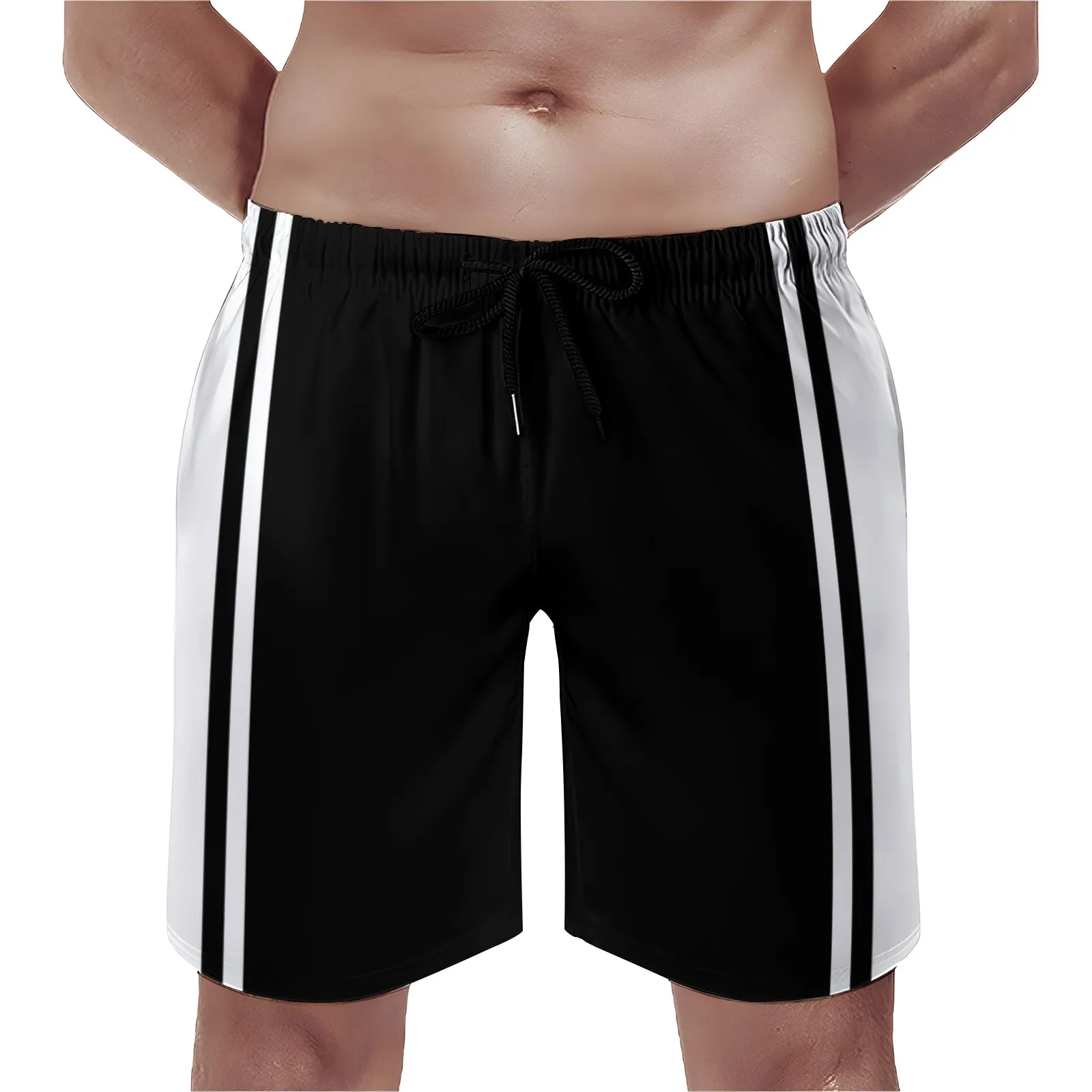 Men's Sports Stripes Shorts 2401000149