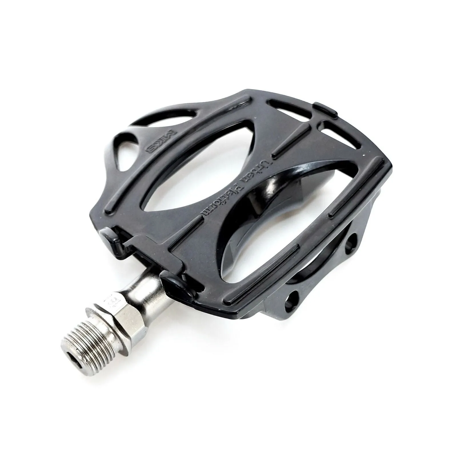 MKS Classic Urban Platform Pedals Sealed Bearing Road City Bike Black / Silver