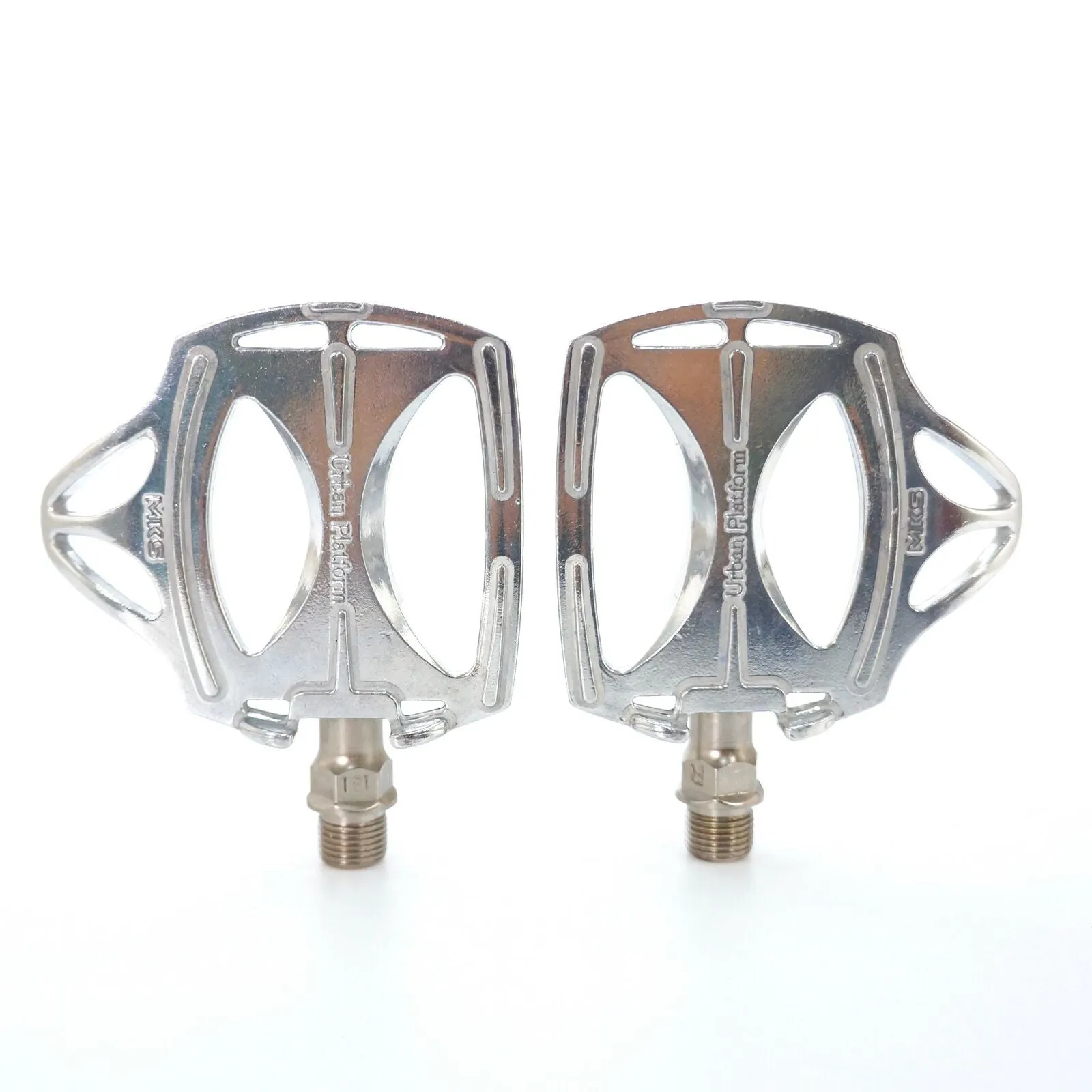 MKS Classic Urban Platform Pedals Sealed Bearing Road City Bike Black / Silver