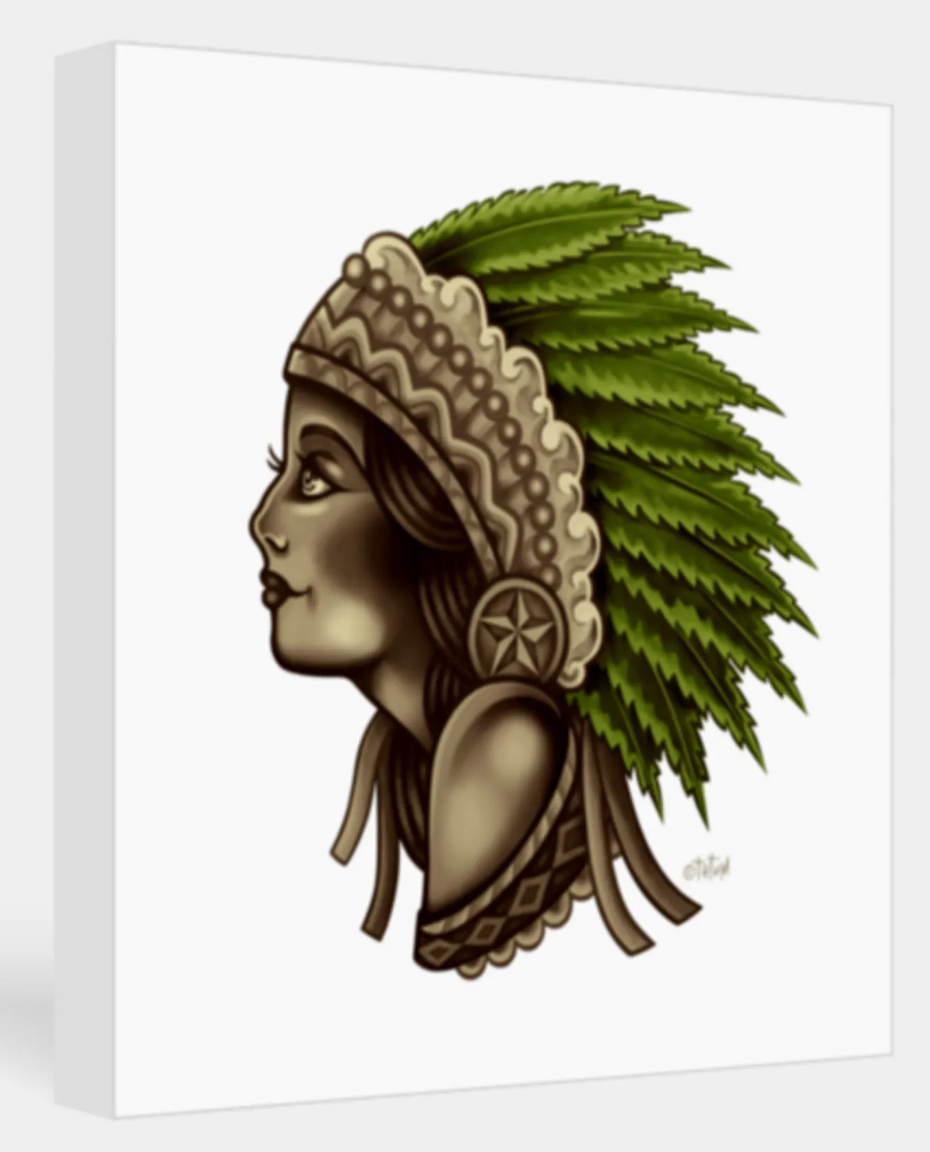 Mota Chieftess Canvas Print