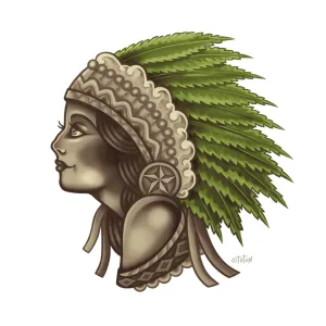 Mota Chieftess Canvas Print