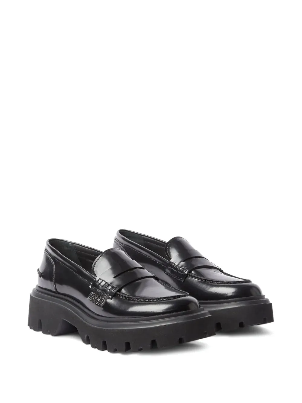 MSGM polished leather penny loafers