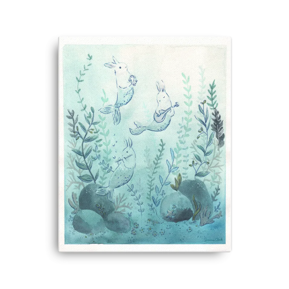 Musical Merbuns Canvas Print
