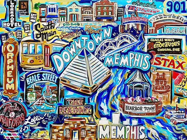 Natalie Cooper Downtown Memphis Print