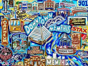 Natalie Cooper Downtown Memphis Print