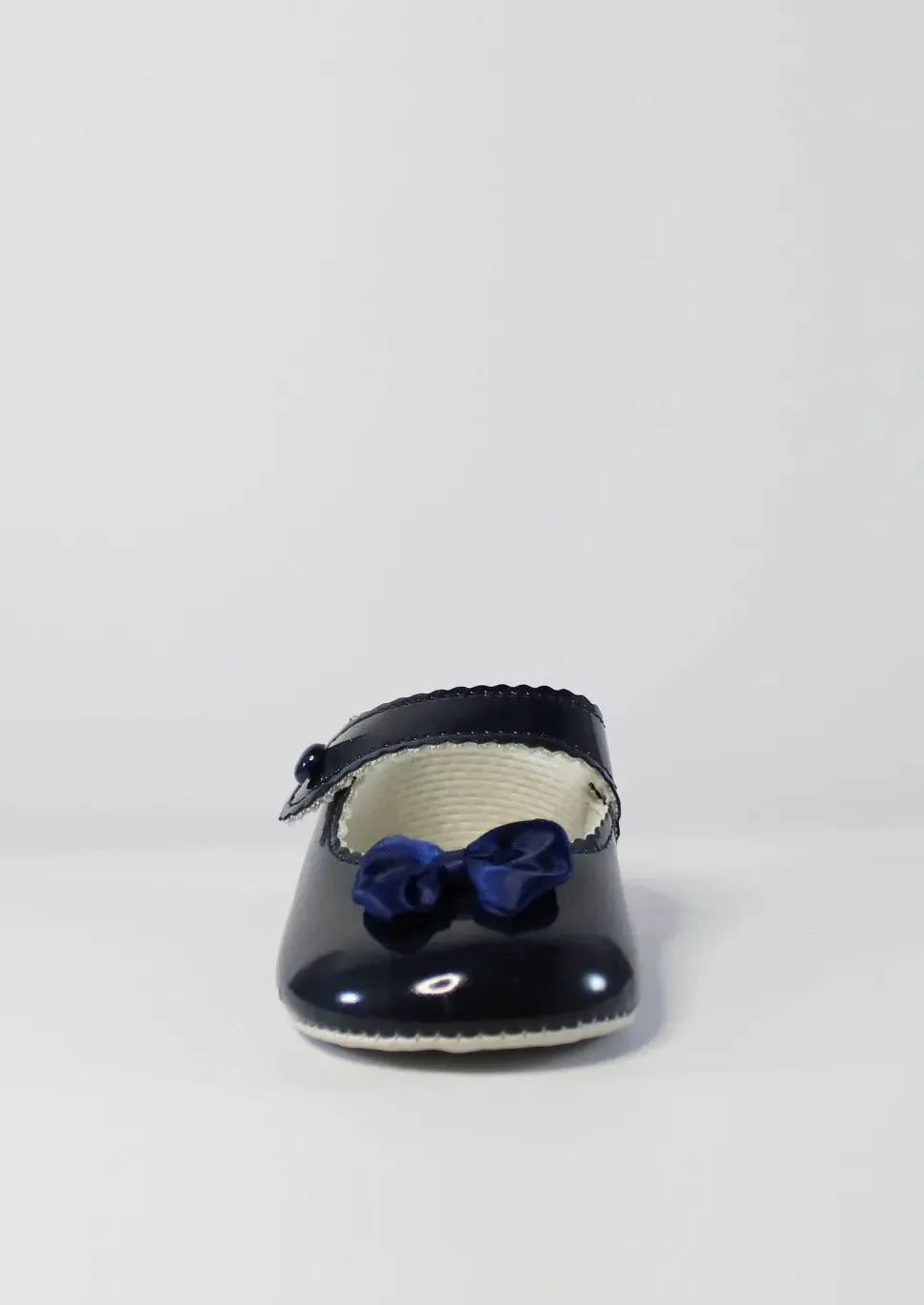 Navy Petite Bow Shoes