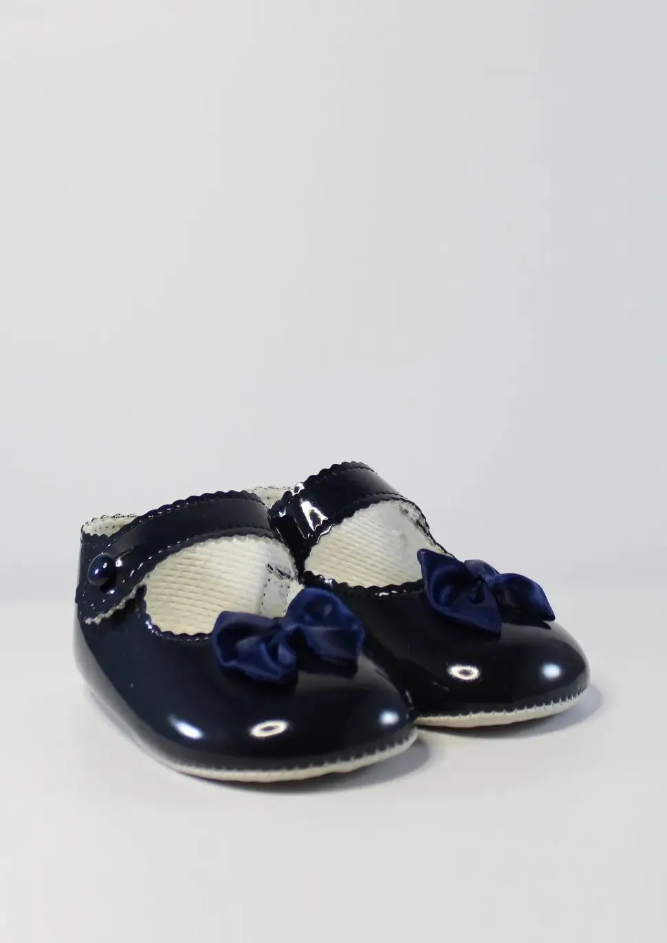 Navy Petite Bow Shoes