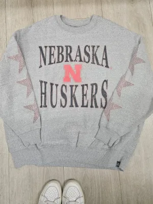 Nebraska Wynn Star Sleeve Crewneck