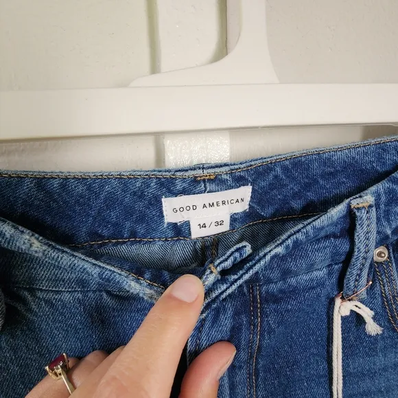 New Good American 90's Icon Jean Indigo 14/32