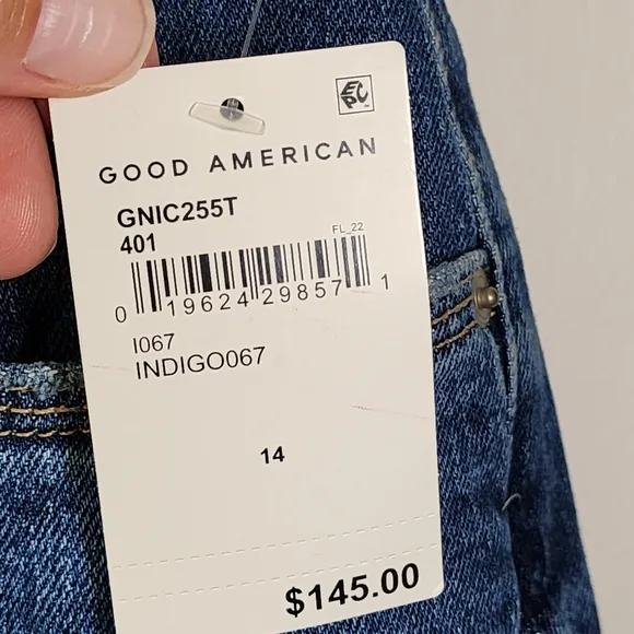 New Good American 90's Icon Jean Indigo 14/32