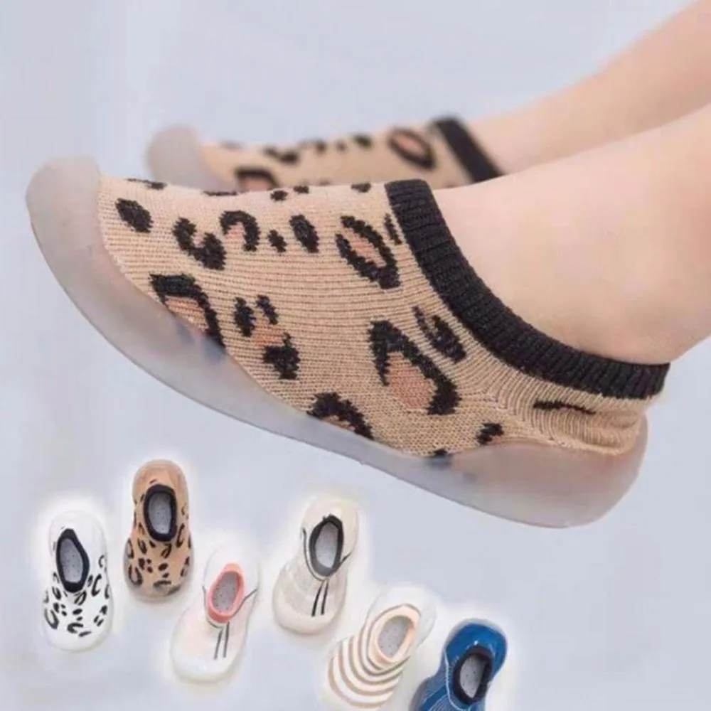 Newborn Baby and Toddlers Knitted Fabric Slip-on Shoes