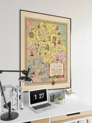North Country Map Print| Art History