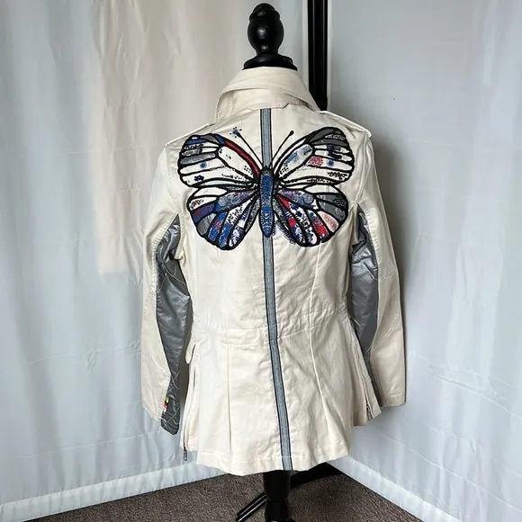 Oilily Canvas Embroidered jacket