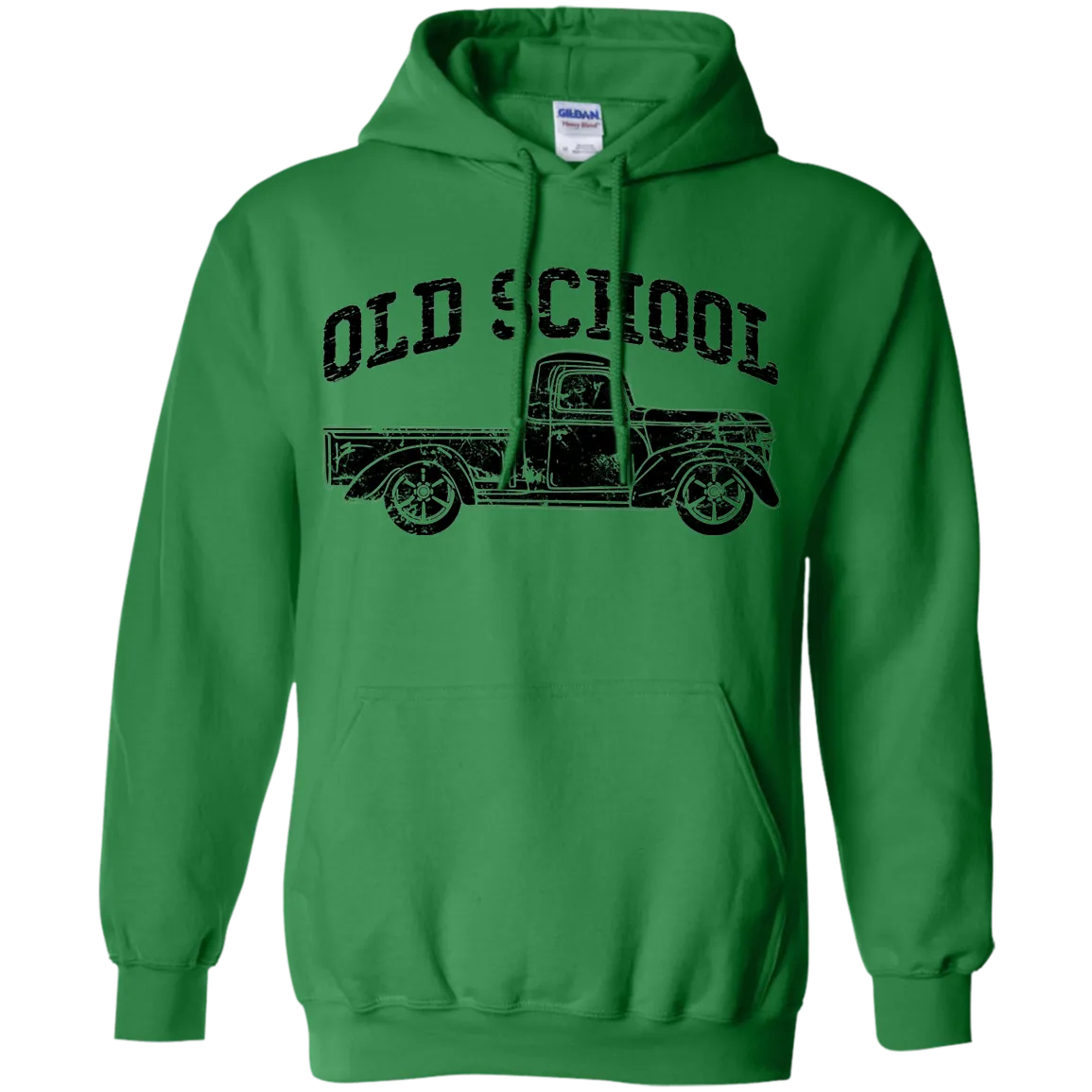 Old School Truck Hoodie – Gildan Pullover Sweatshirt