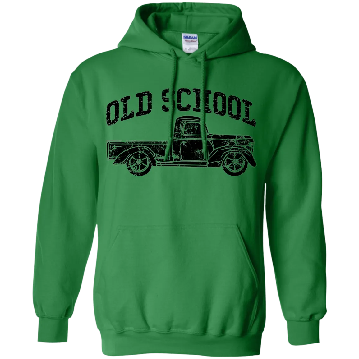 Old School Truck Hoodie – Gildan Pullover Sweatshirt