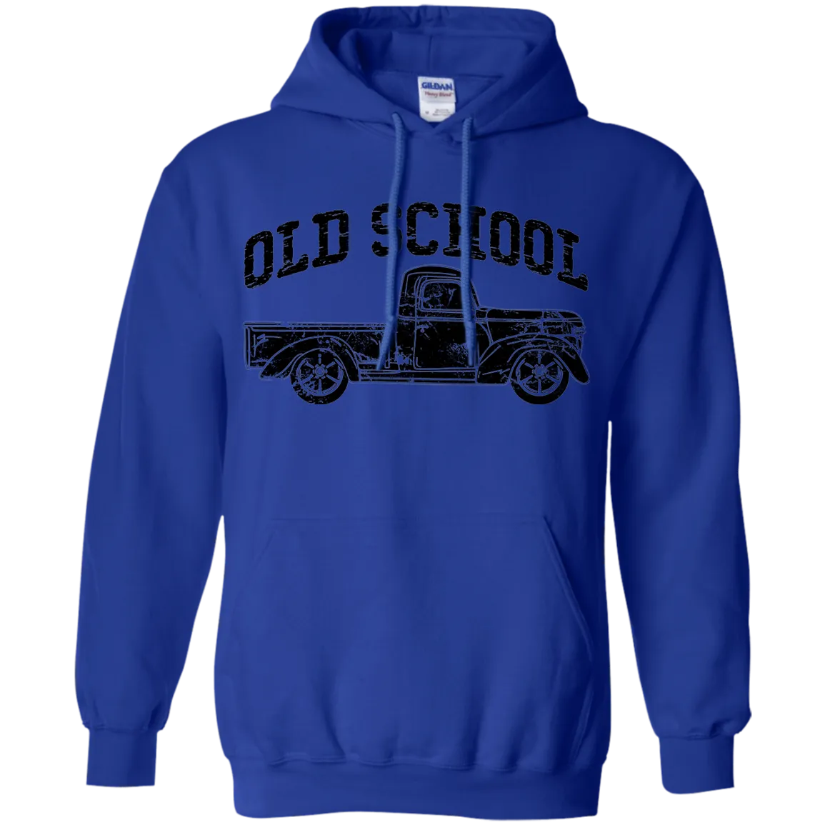 Old School Truck Hoodie – Gildan Pullover Sweatshirt