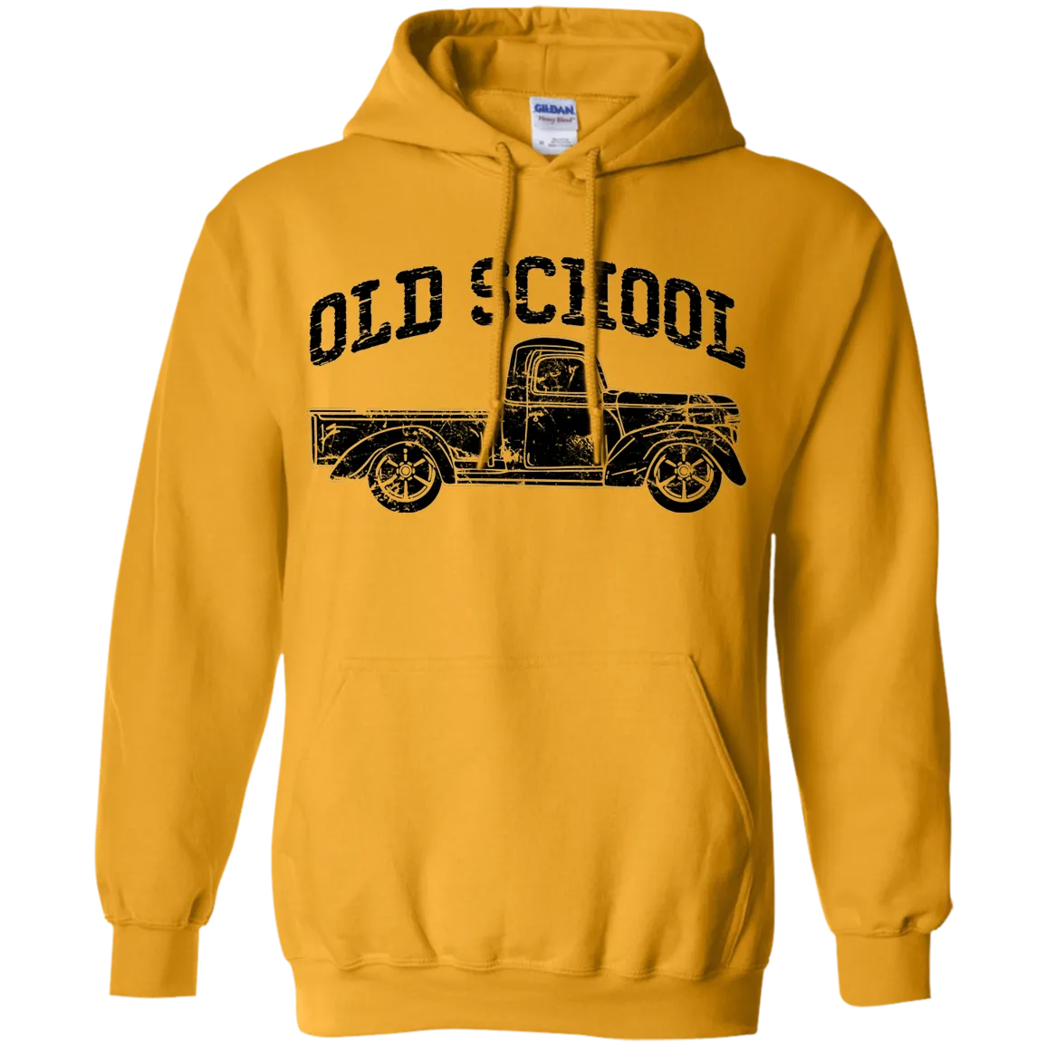 Old School Truck Hoodie – Gildan Pullover Sweatshirt