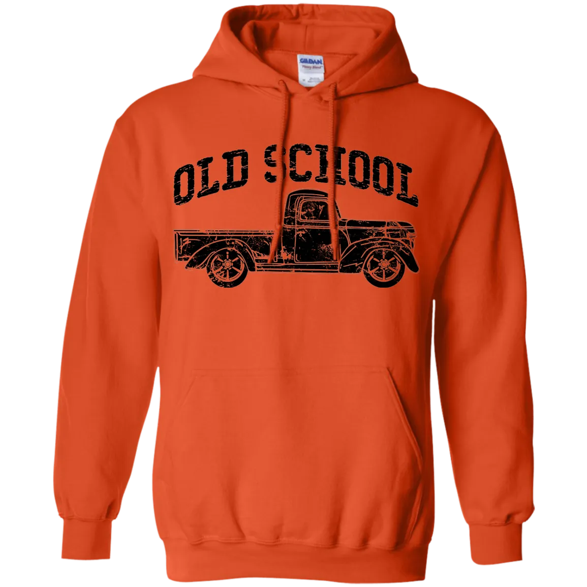 Old School Truck Hoodie – Gildan Pullover Sweatshirt