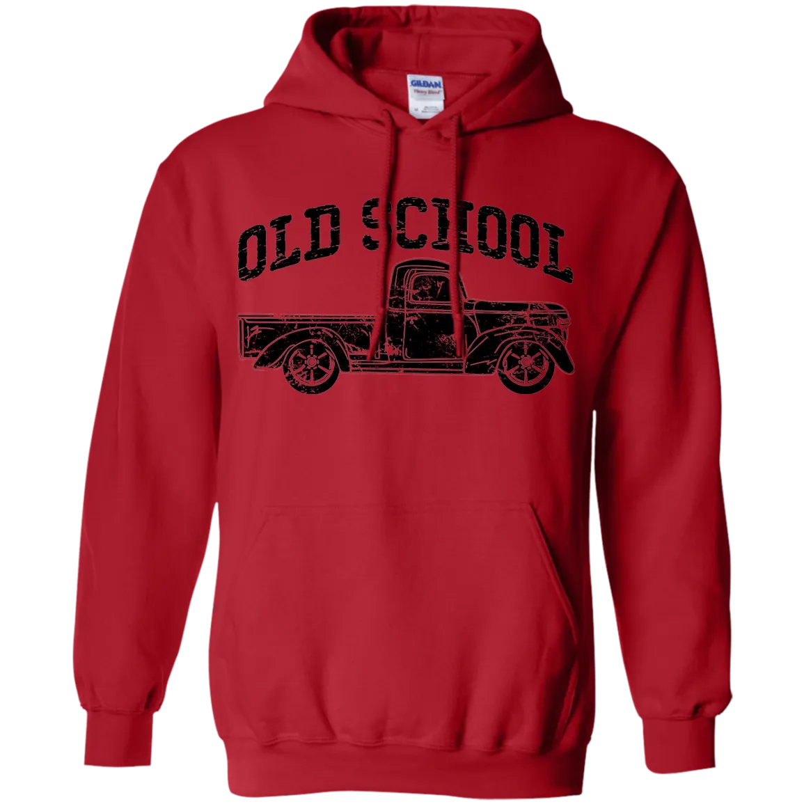 Old School Truck Hoodie – Gildan Pullover Sweatshirt