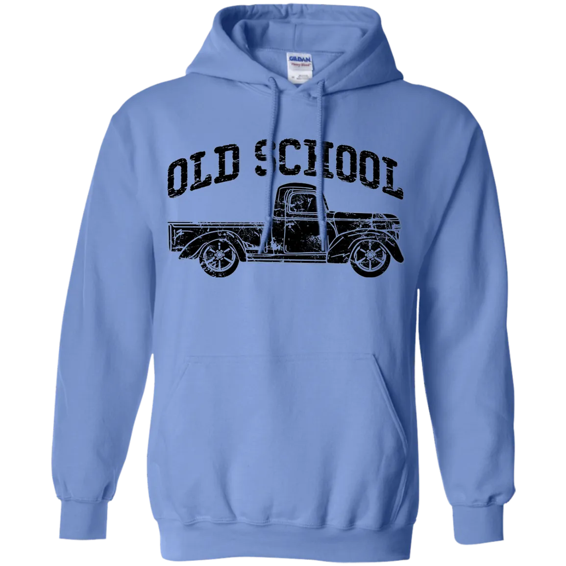 Old School Truck Hoodie – Gildan Pullover Sweatshirt