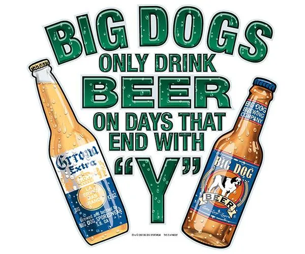Only Drink Beer On Days That End In Y T-Shirt