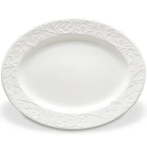 Opal Innocence Carved 16" Oval Serving Platter
