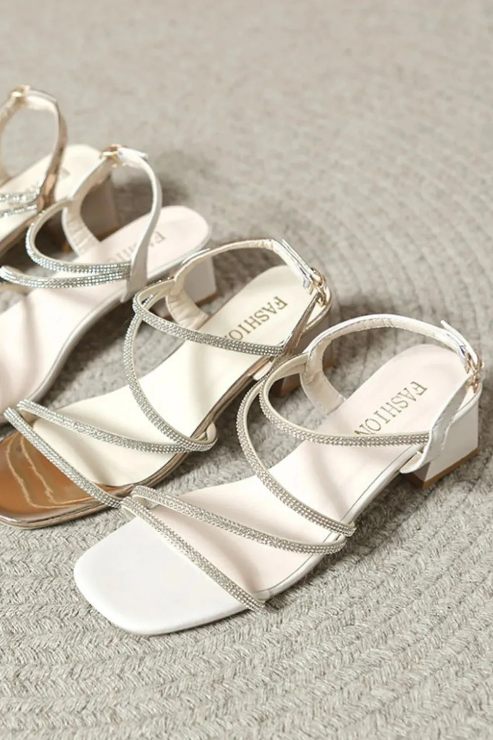 Open Toe Block Heels Sandals
