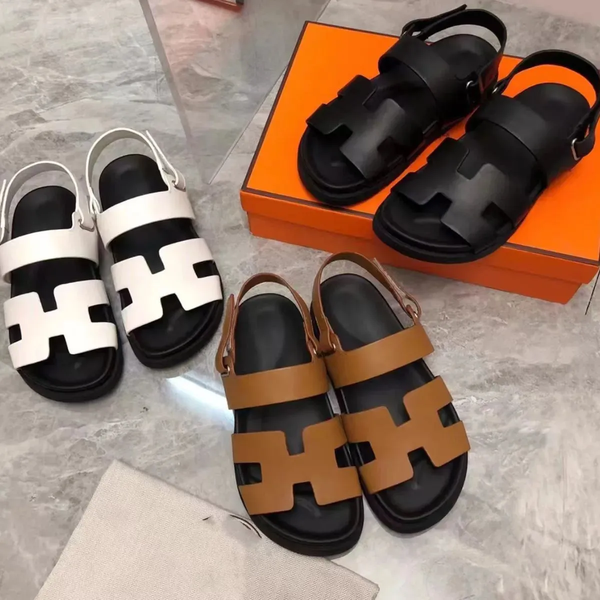 Open Toe Flats Sandals