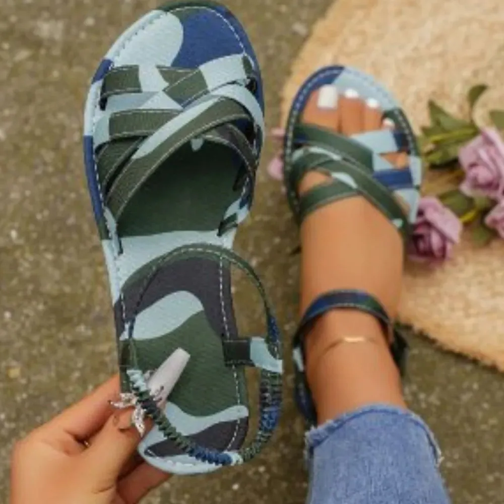 Open Toe Flats Sandals