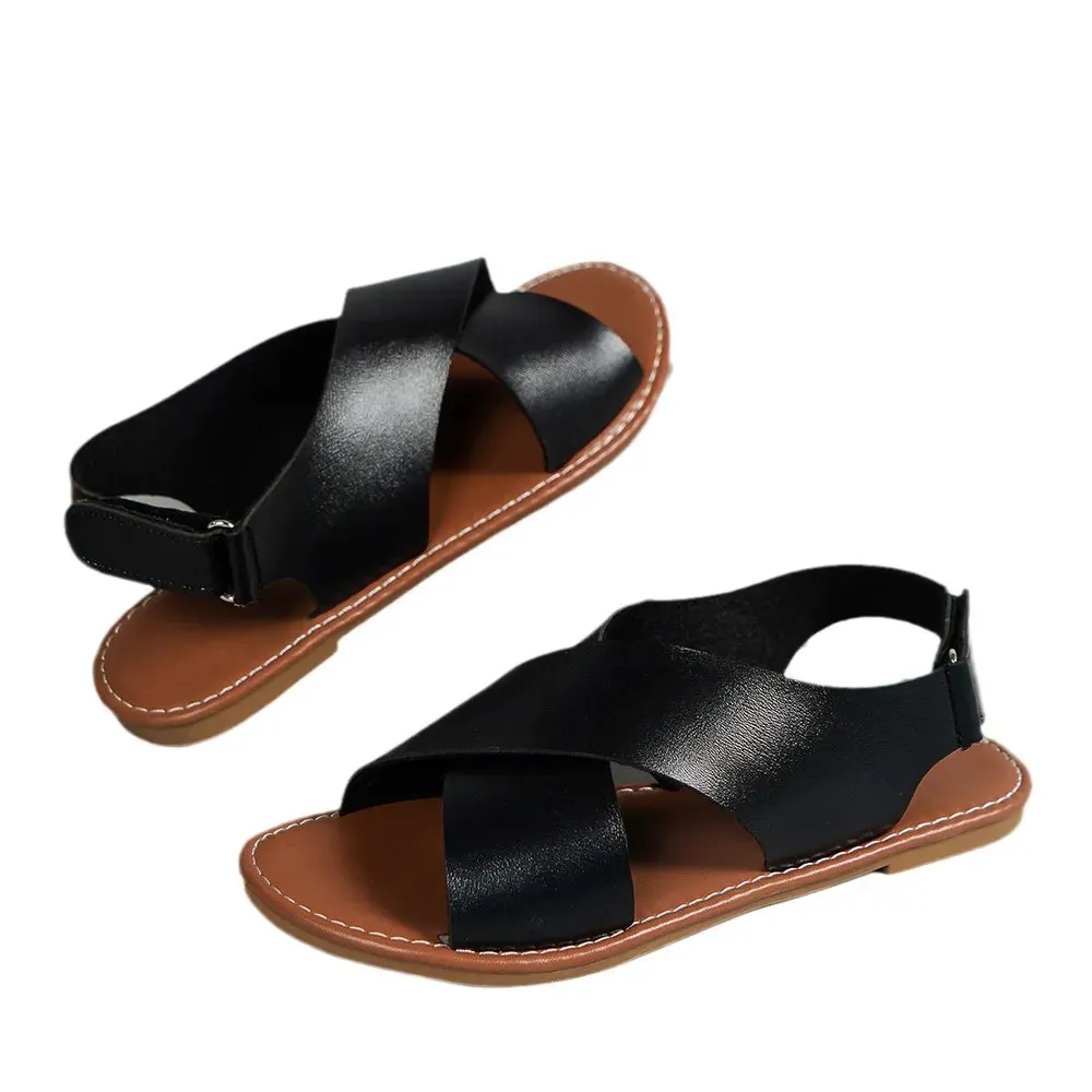 Open Toe Flats Sandals
