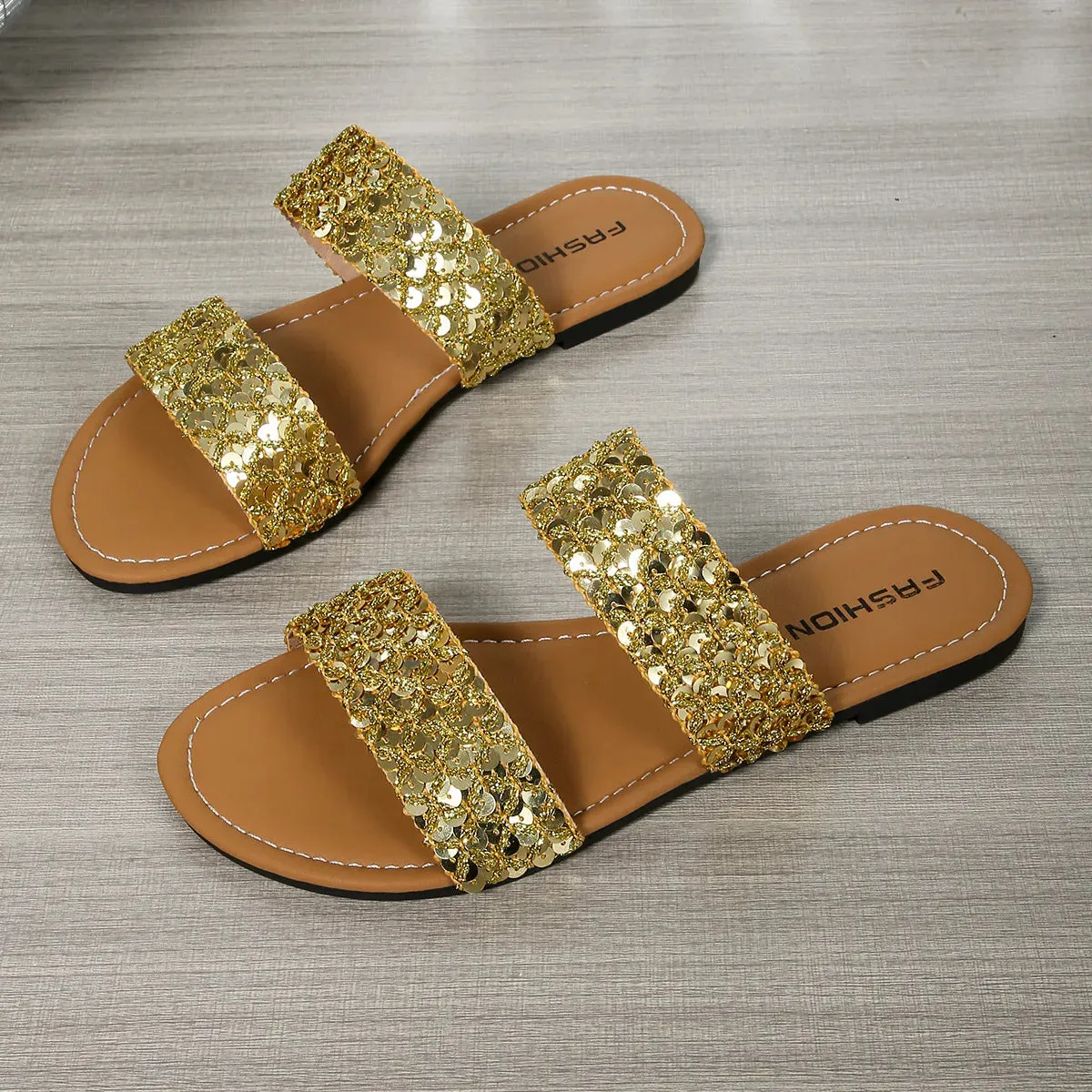 Open Toe Flats Sandals