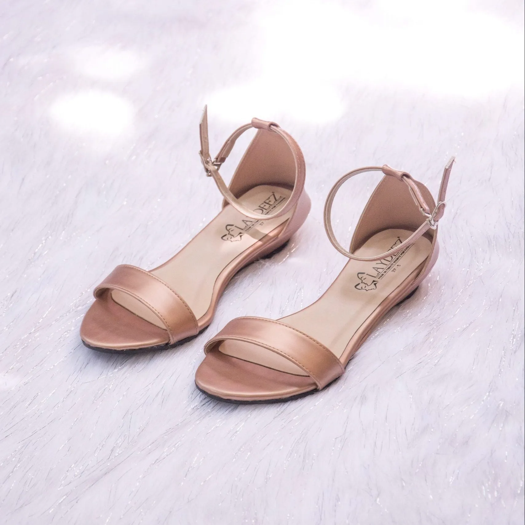 Open Toe Low Wedge Heels