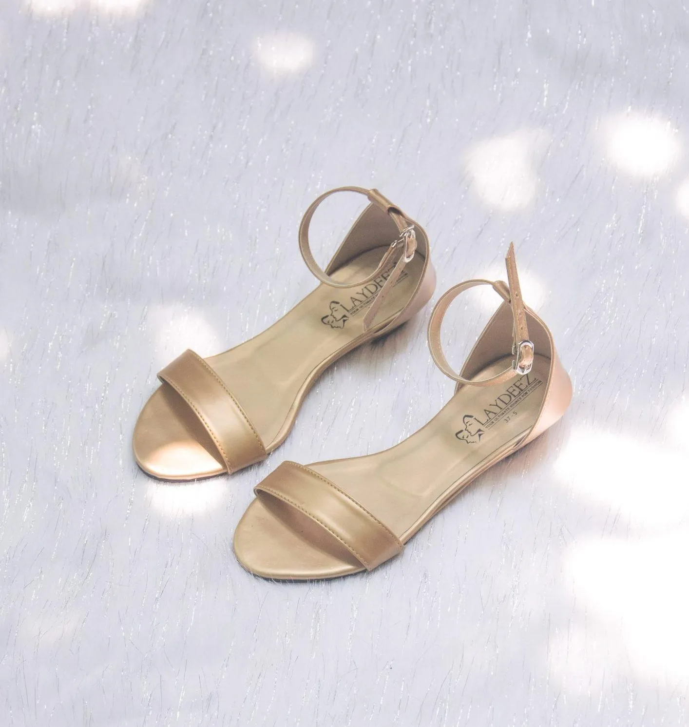 Open Toe Low Wedge Heels