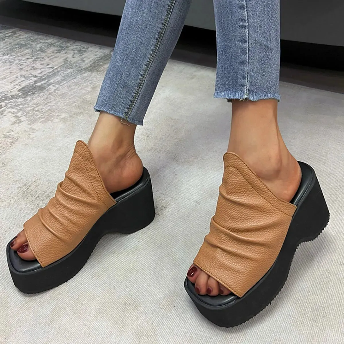 Open Toe Platform Sandals