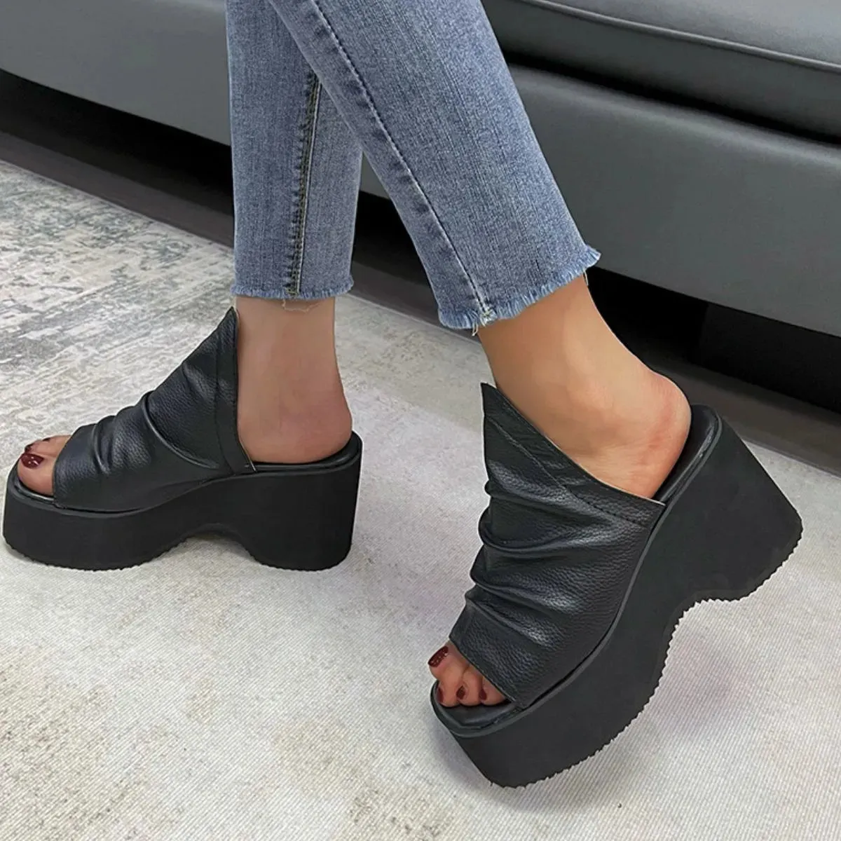 Open Toe Platform Sandals