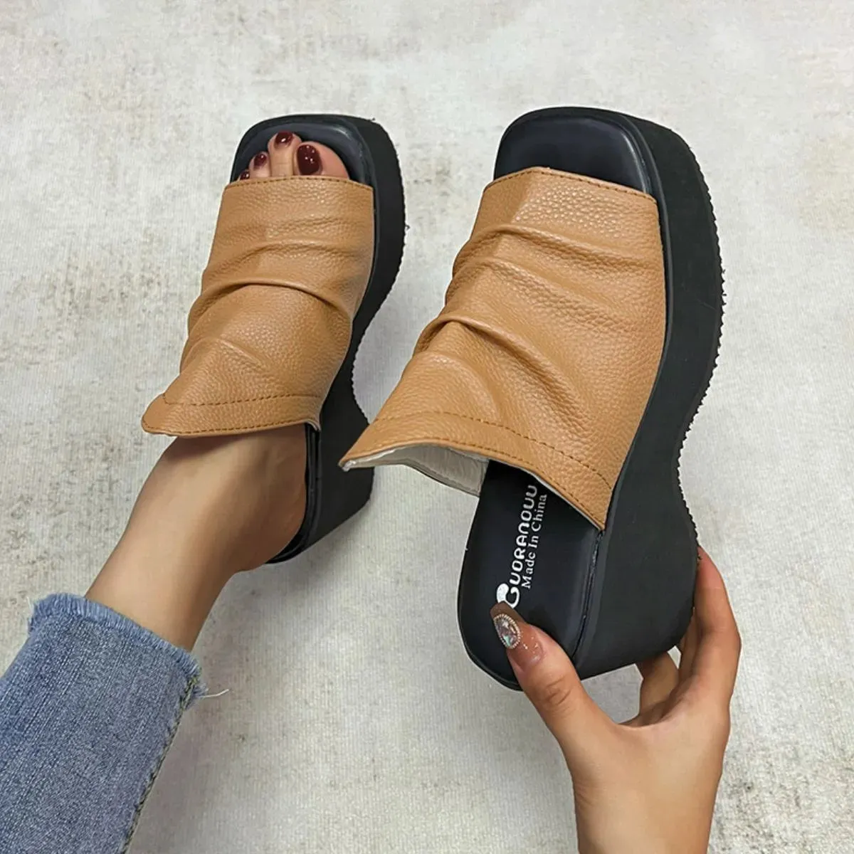 Open Toe Platform Sandals