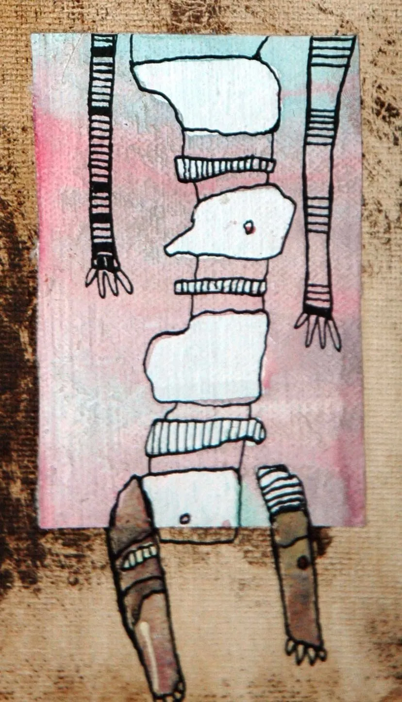 Original art on canvas 'in pieces II'