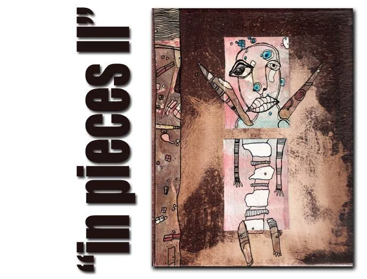 Original art on canvas 'in pieces II'