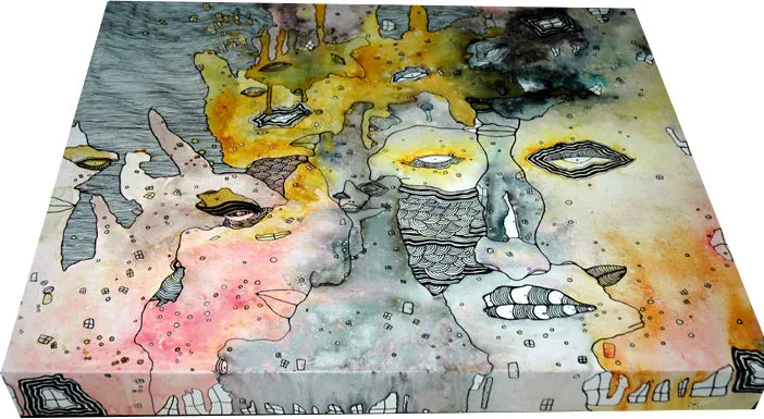 Original mixed media art on canvas 'Leaking'
