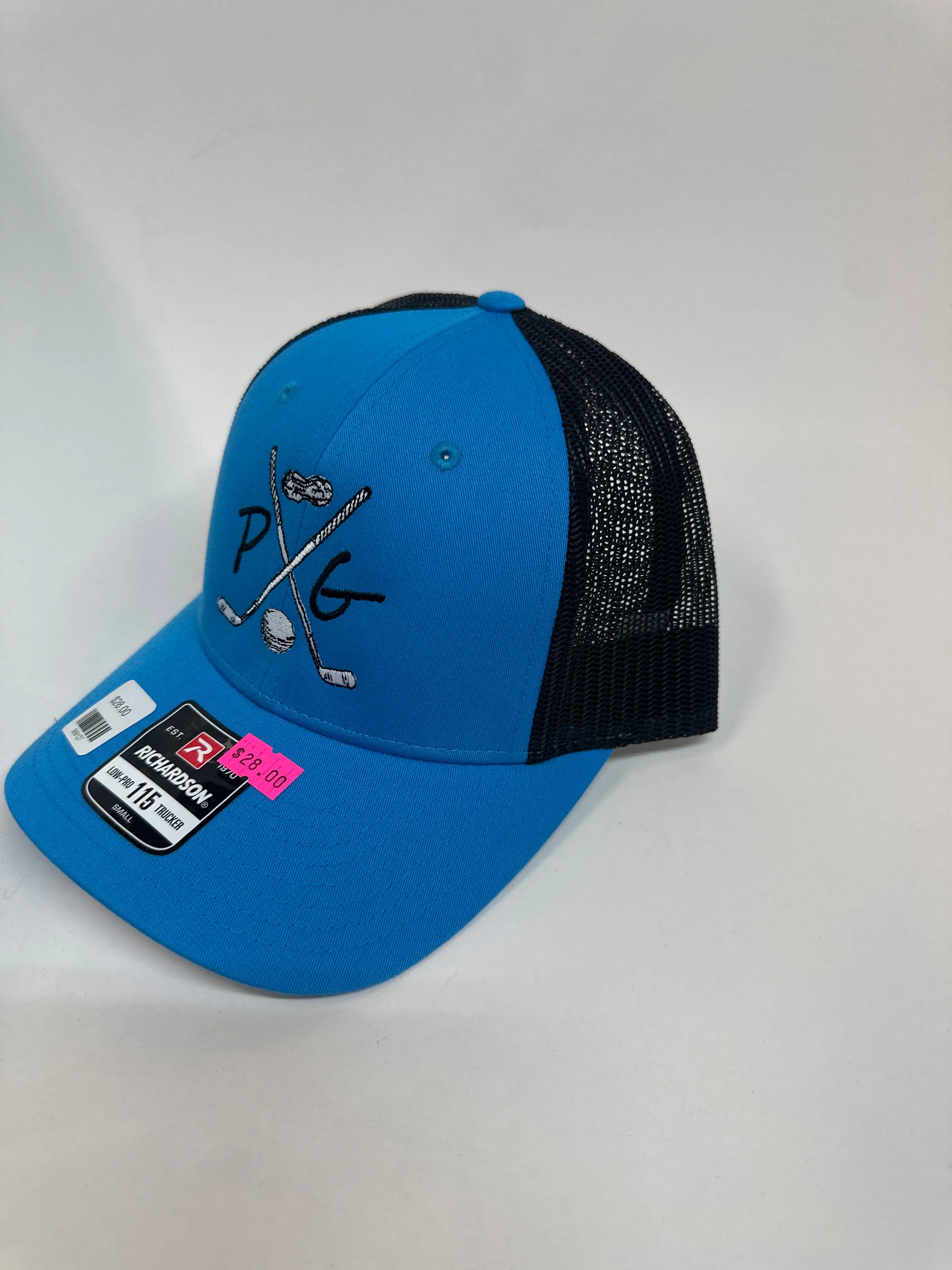 Peanuts and Golf Trucker Golf Hat - Blue/Black (SM Adjustable)