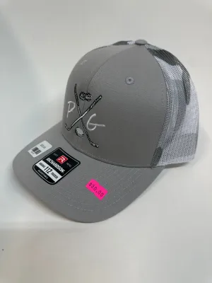 Peanuts and Golf Trucker Golf Hat - Grey/Camo