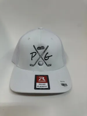 Peanuts and Golf Trucker Golf Hat - White Fitted (S/M)
