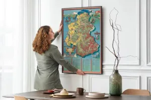 Pictorial Map of Savoie Region of France| Old Map Wall Decor