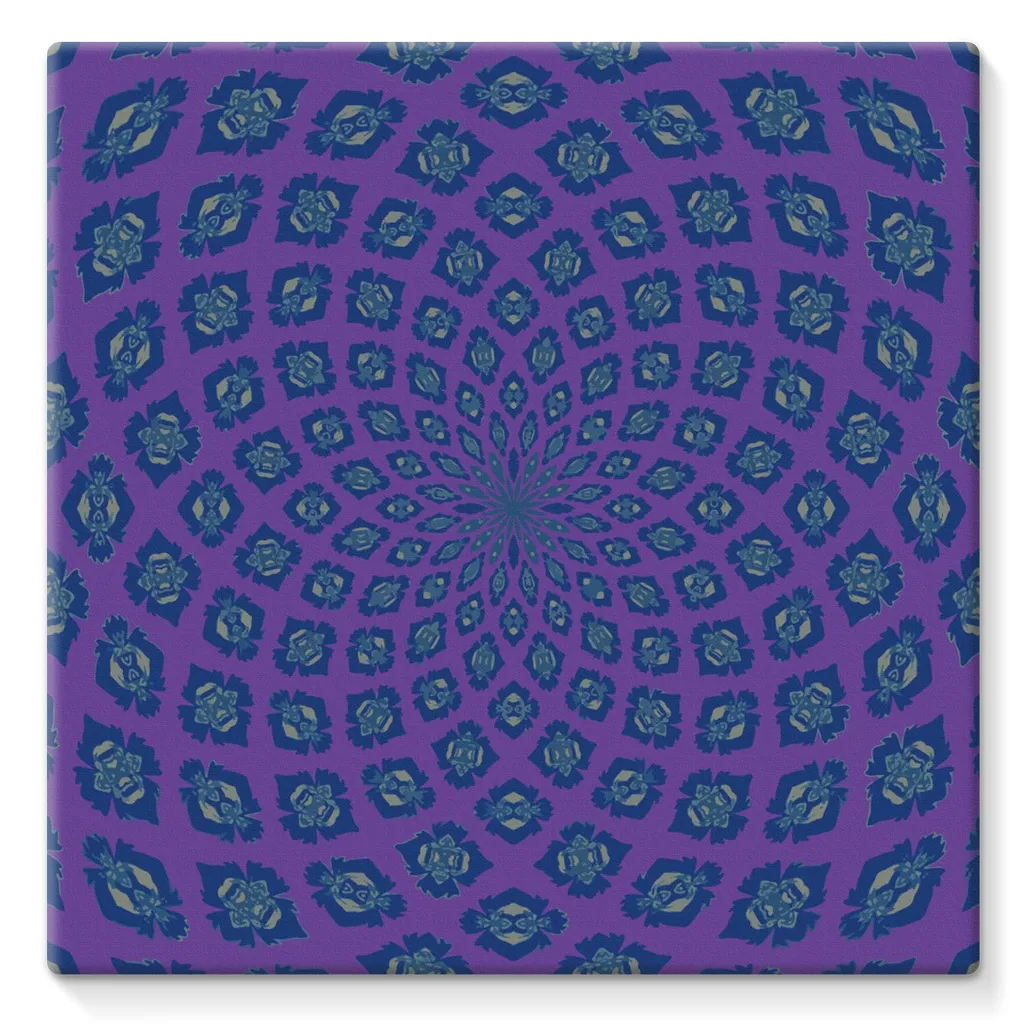 Purple Flower Canvas Wrap