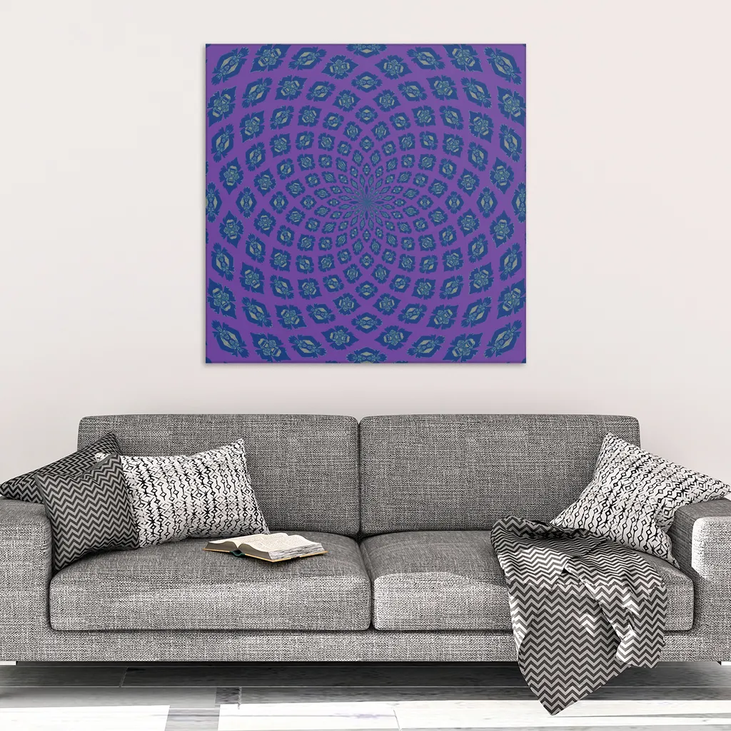 Purple Flower Canvas Wrap