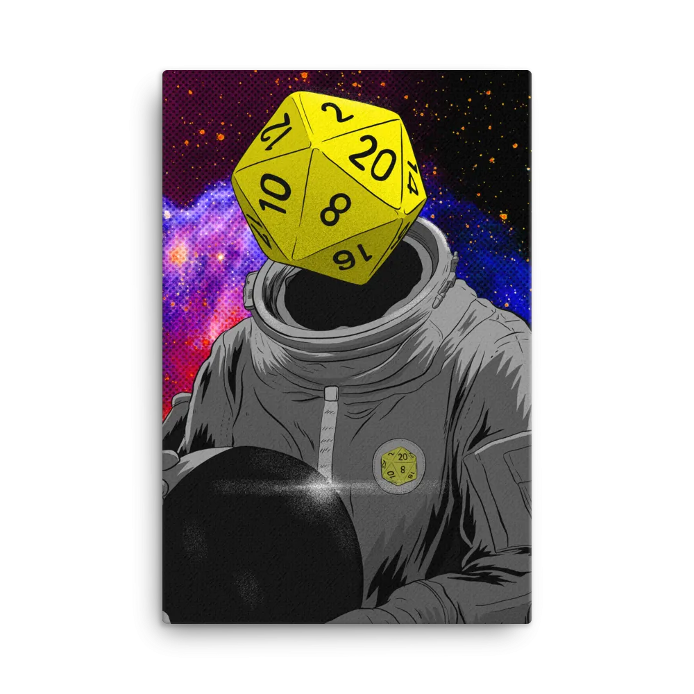 "d20 Astronaut" Canvas