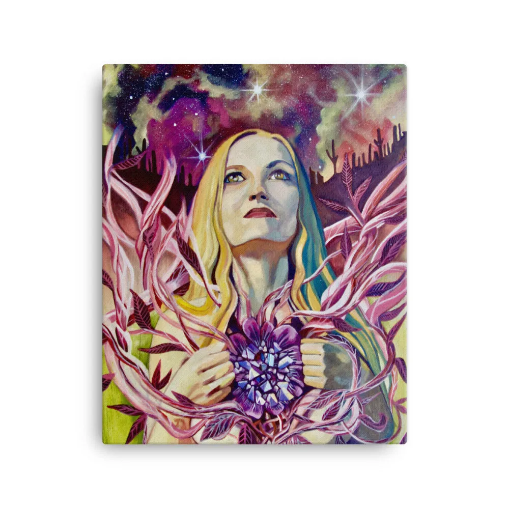 "In the Valley of Efflorescent Dust" Stretched Canvas Print
