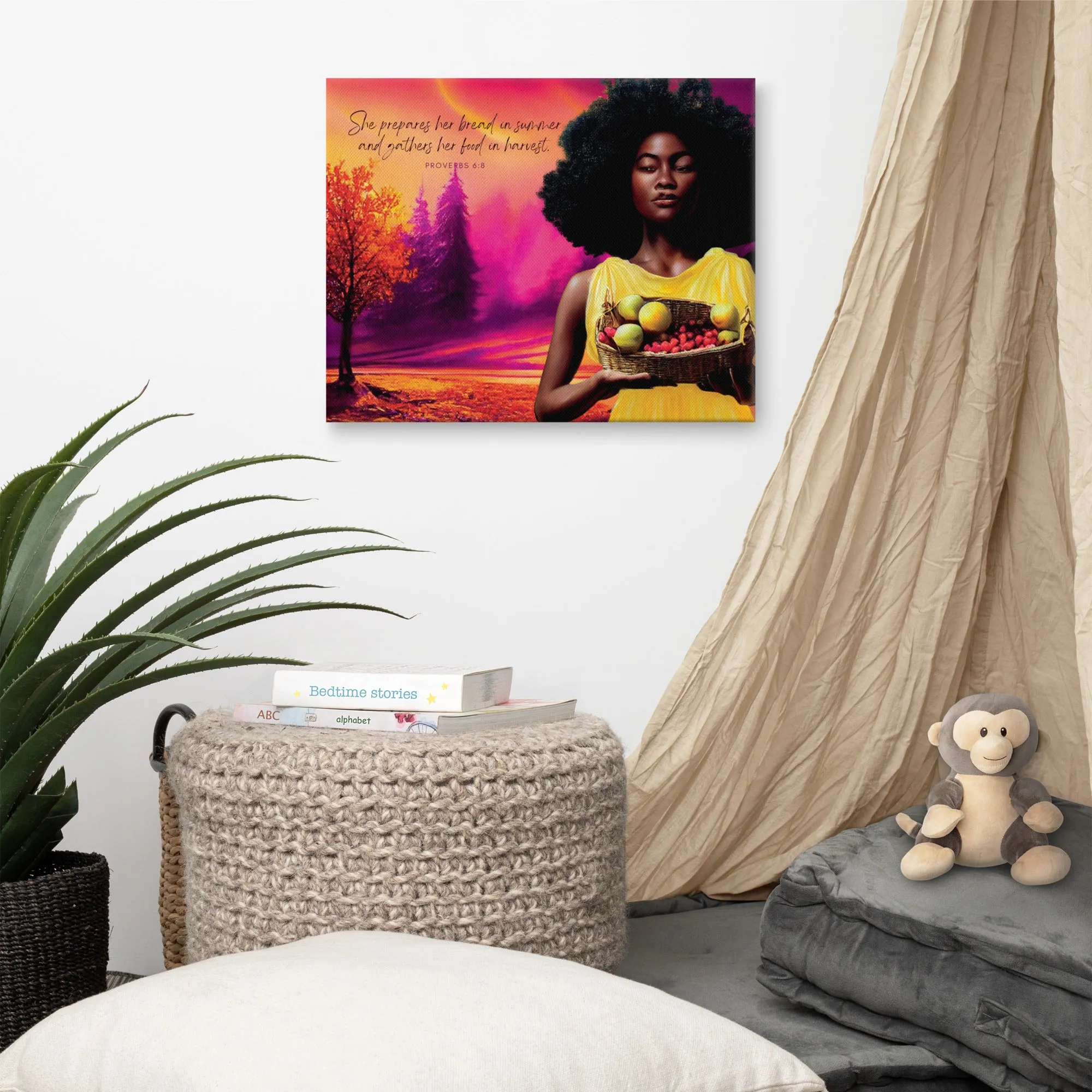 "Lady Harvest" - Digital Art Canvas