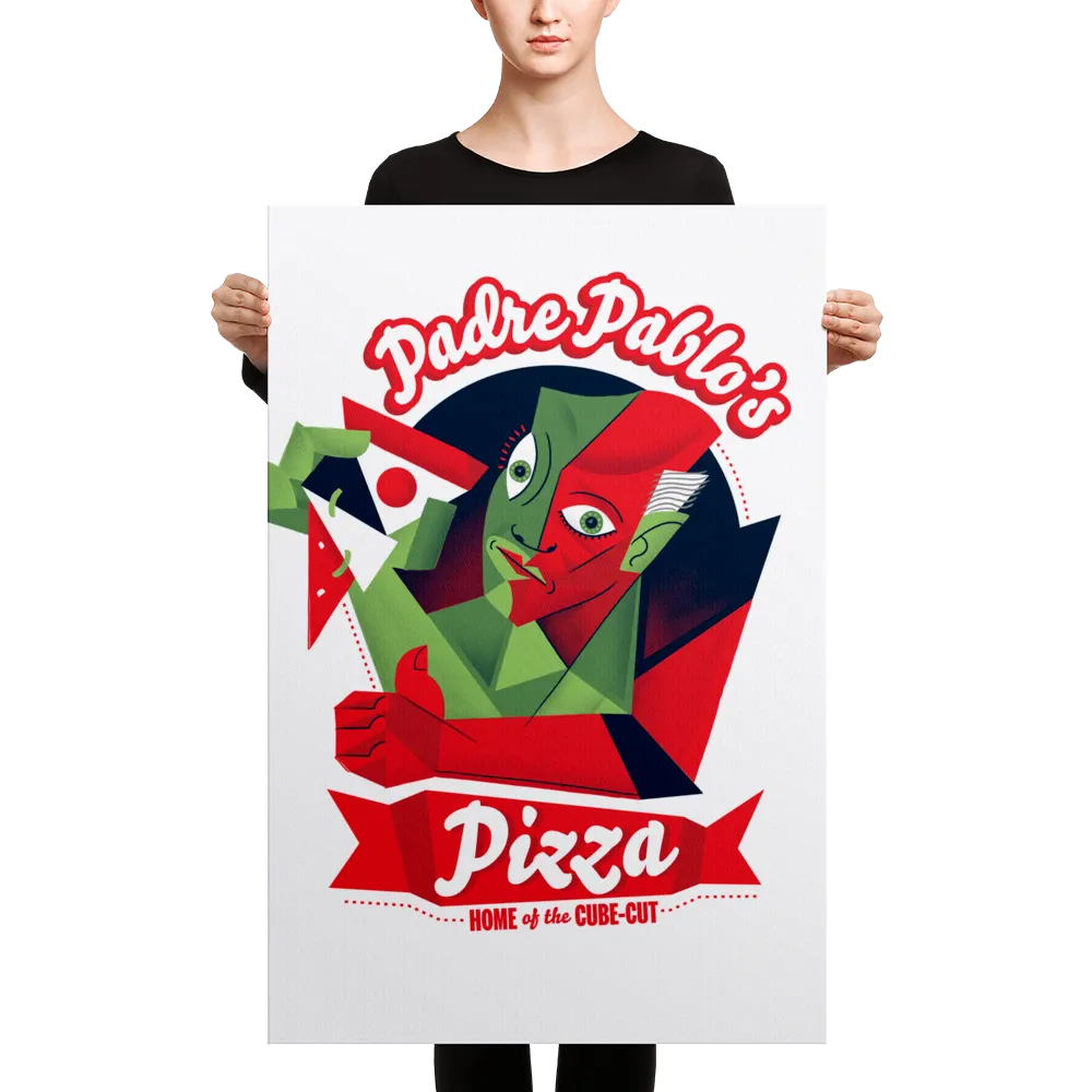 "Padre Pablo's Pizza" Canvas